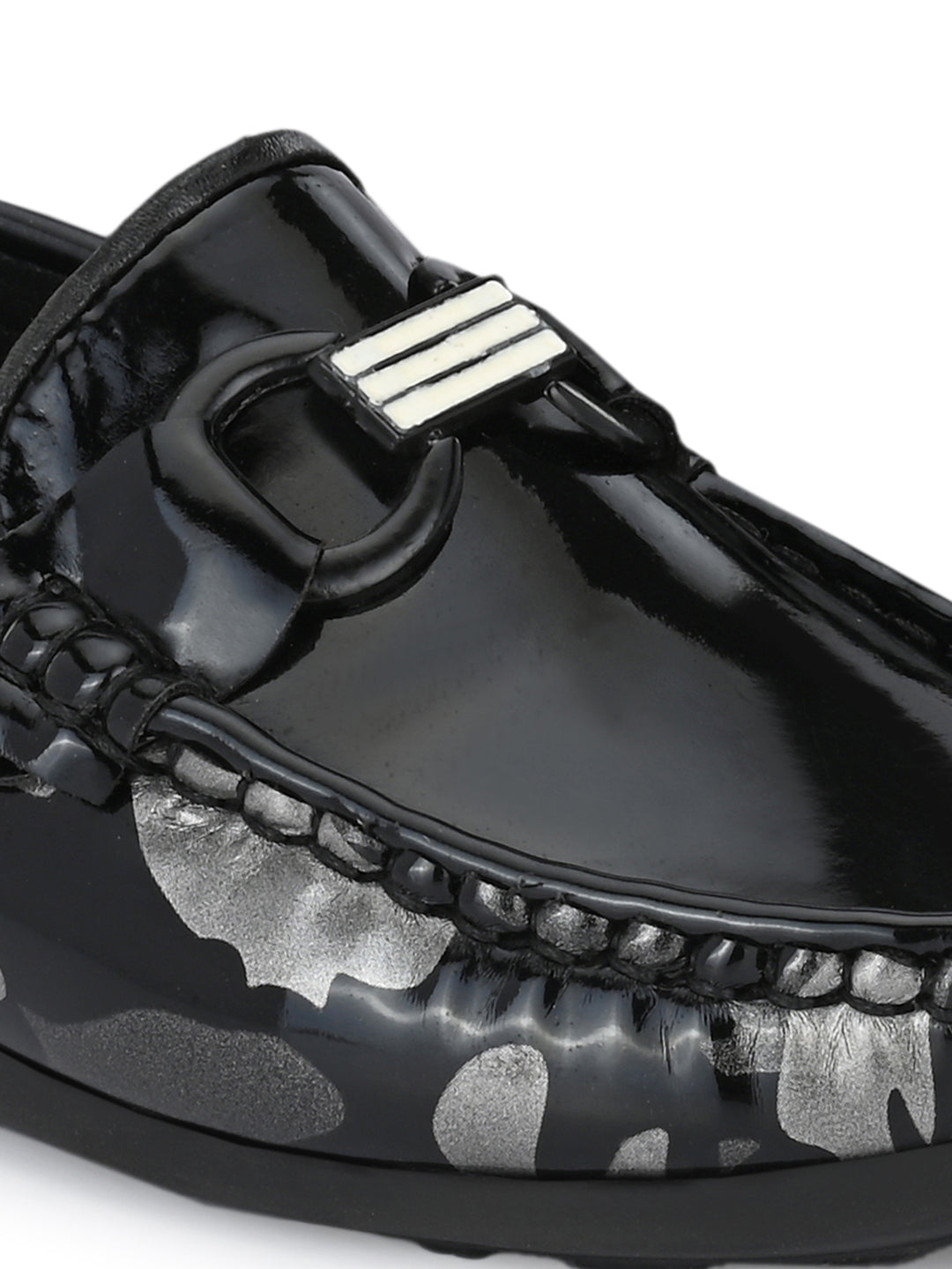 CARLO ROMANO BY WASAN SHOES VEGAN LEATHER PATENT MOCCASSIN KIDS