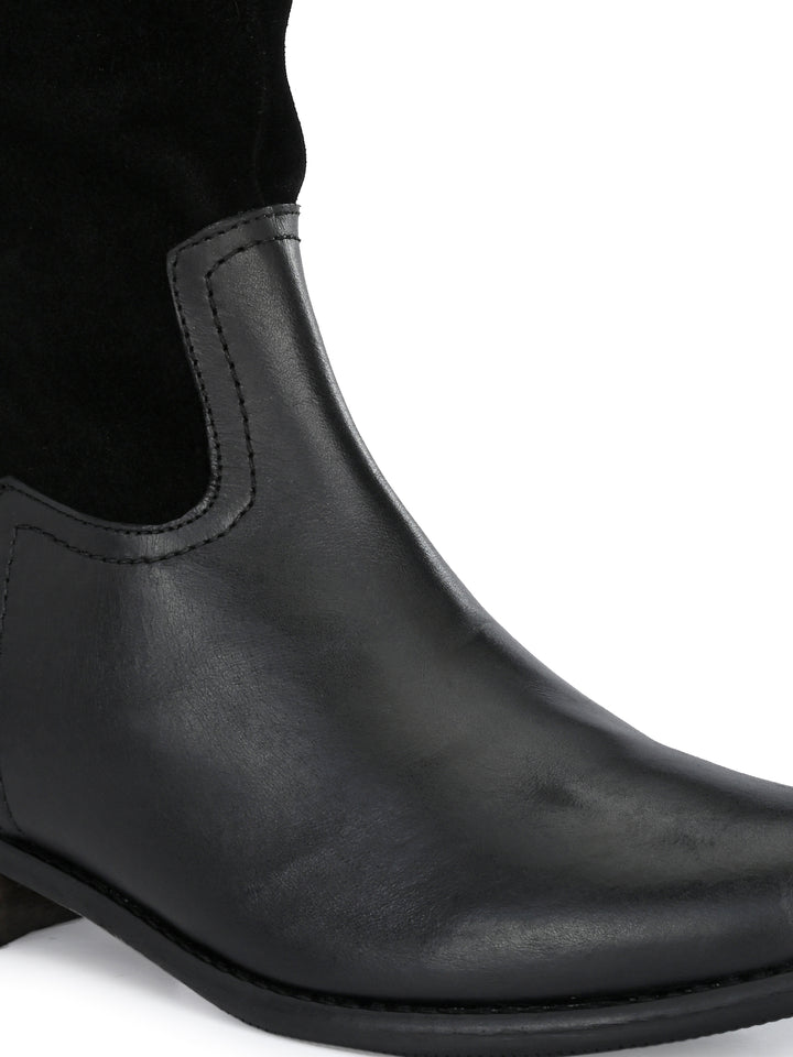 Dona Nova By Carlo Romano Women's Genuine Nappa / Suede Leather Long Boot