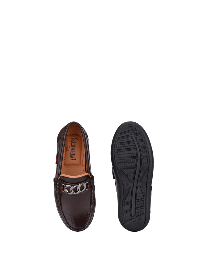 CARLO ROMANO BY WASAN SHOES VEGAN LEATHER MOCCASSIN KIDS