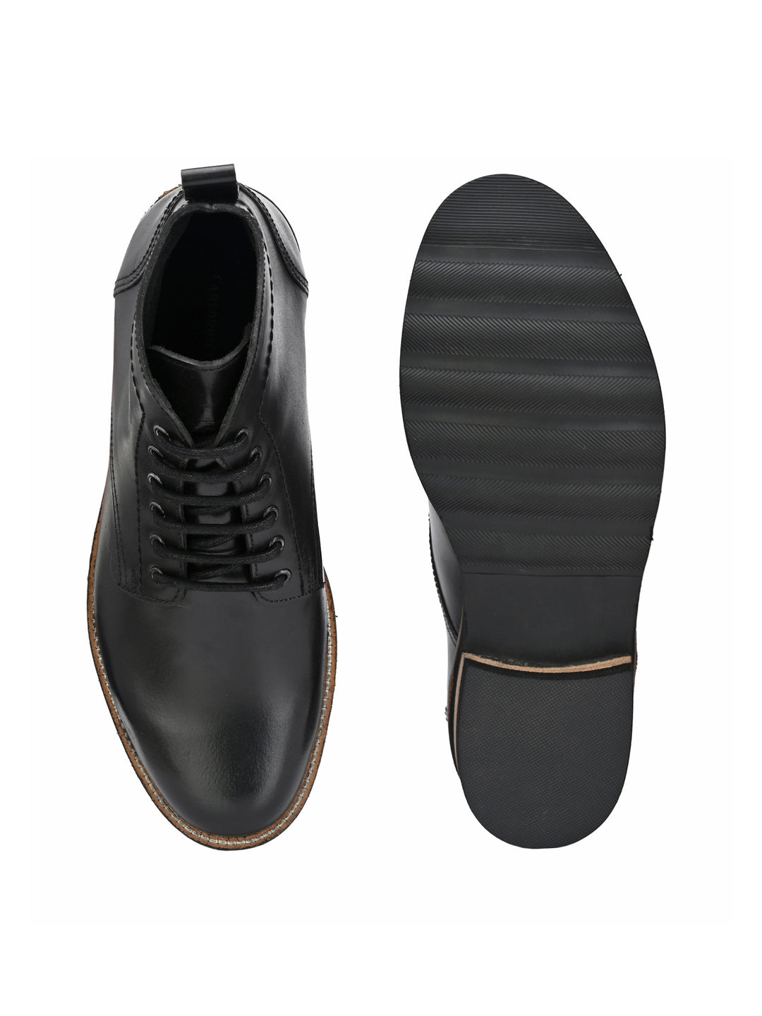 MEN'S BURNISH LEATHER LACE UP ANKLE BOOT