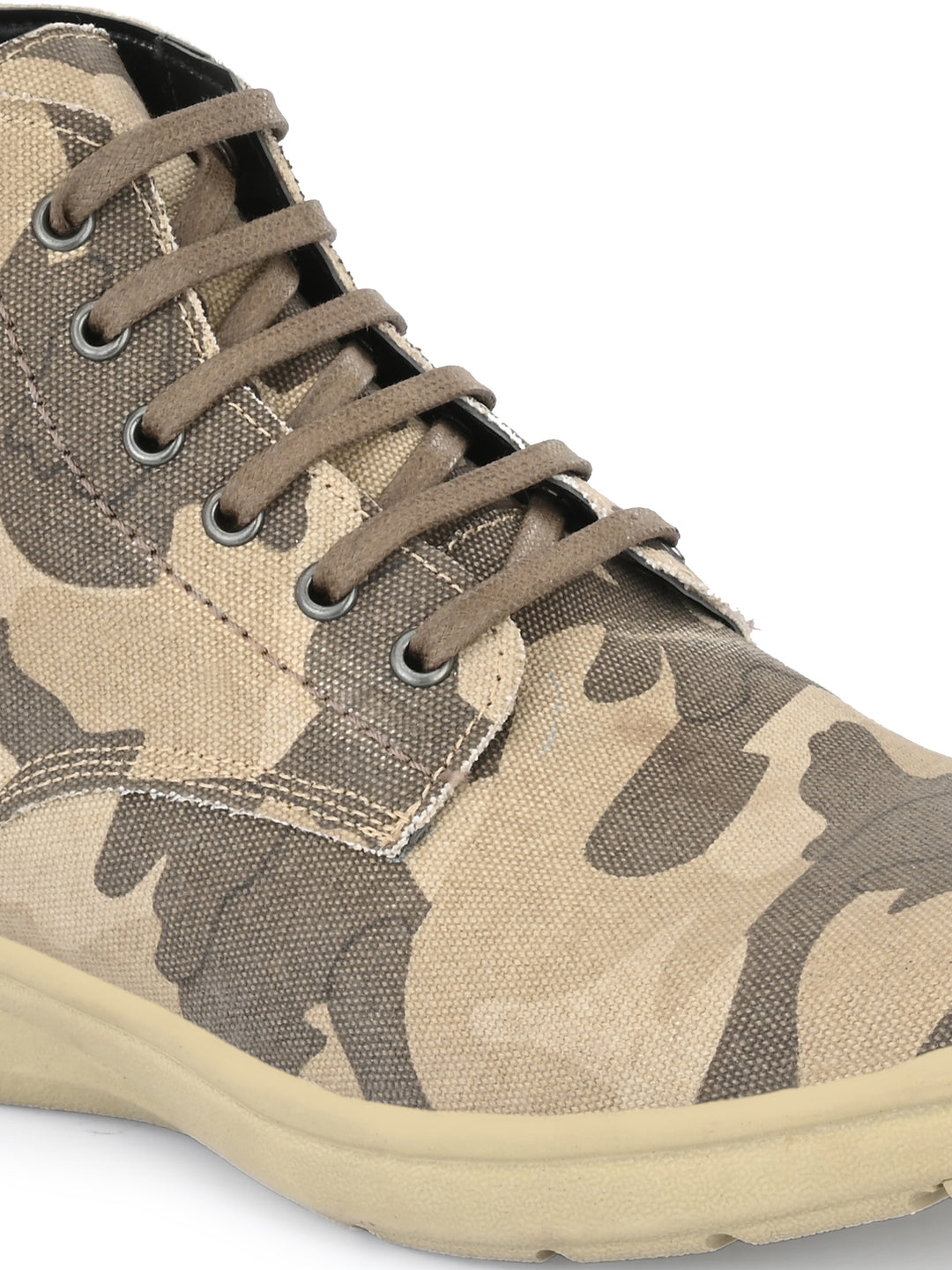 CARLO ROMANO BY WASAN SHOE MEN'S CANVAS LACE UP ANKLE BOOT