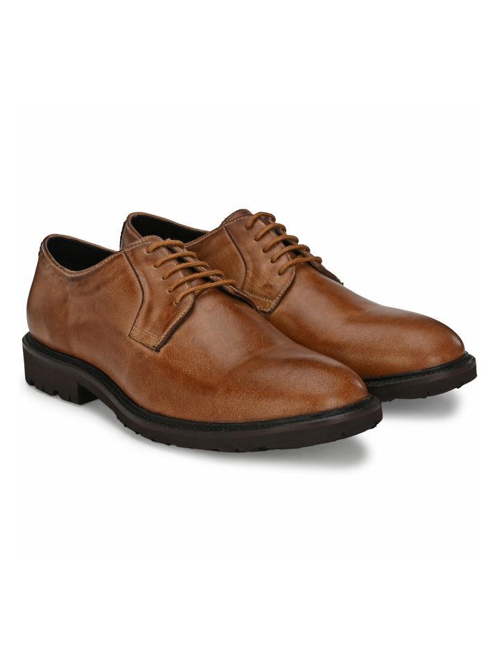 Men's Burnish Leather Lace up Formal Shoe