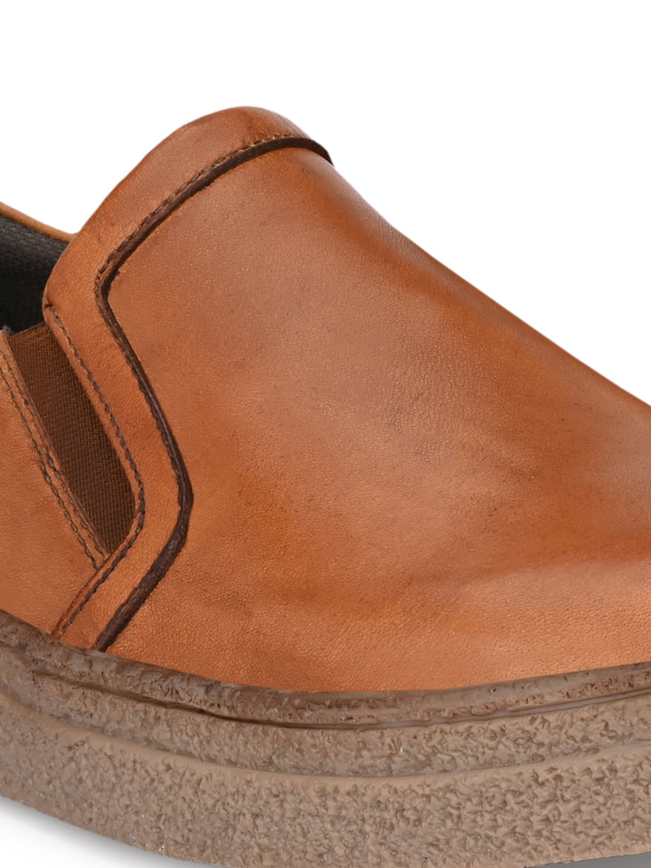 Men's Genuine Leather Slip On Casual Shoe