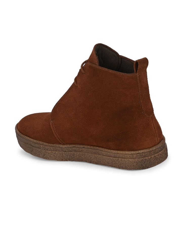 CARLO ROMANO by Wasan Shoes Men's Genuine Suede Leather Lace up Ankle Shoe