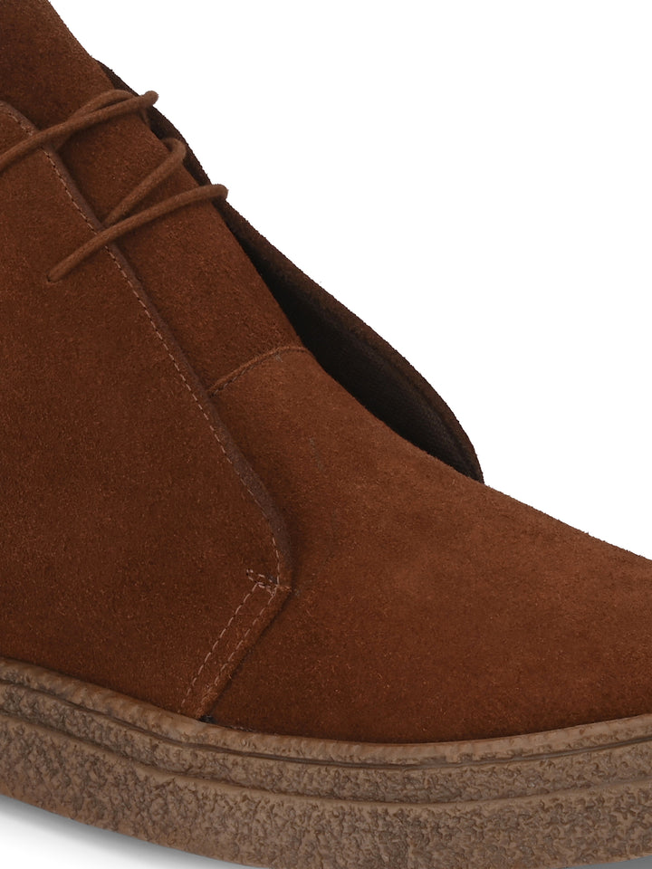 CARLO ROMANO by Wasan Shoes Men's Genuine Suede Leather Lace up Ankle Shoe