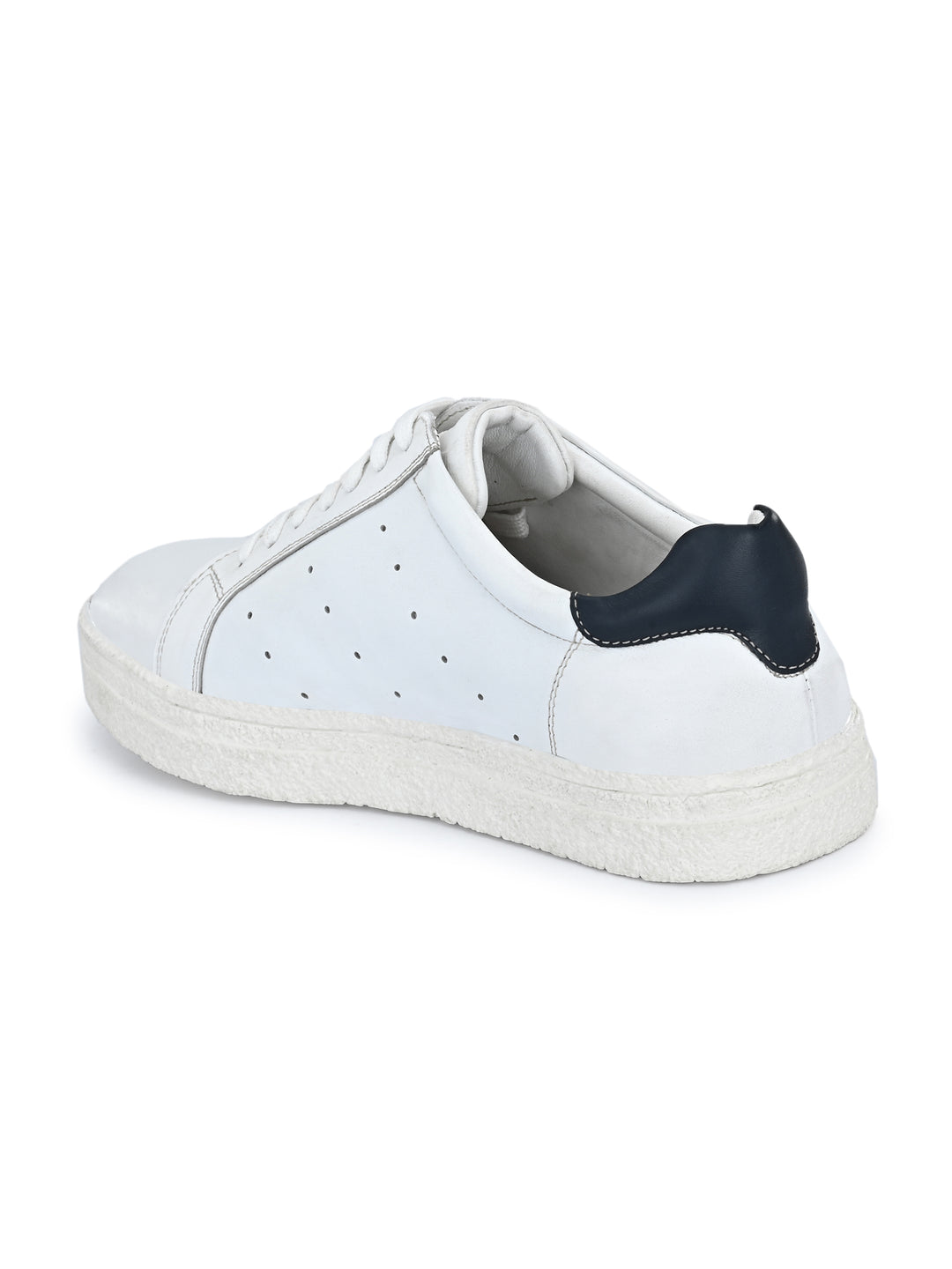 Men's Genuine Leather Lace up Casual Sneaker Shoe