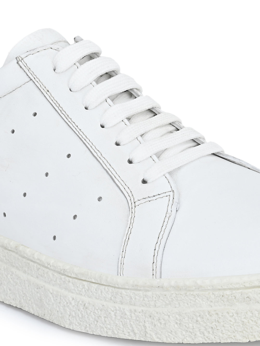 Men's Genuine Leather Lace up Casual Sneaker Shoe