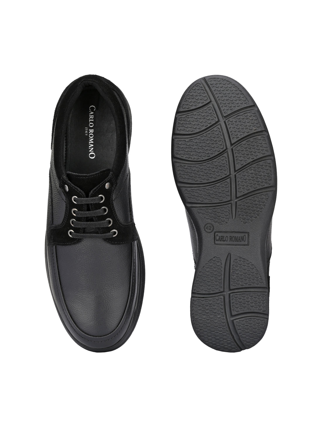 Men's Genuine Leather Lace up Casual Sneaker Shoe