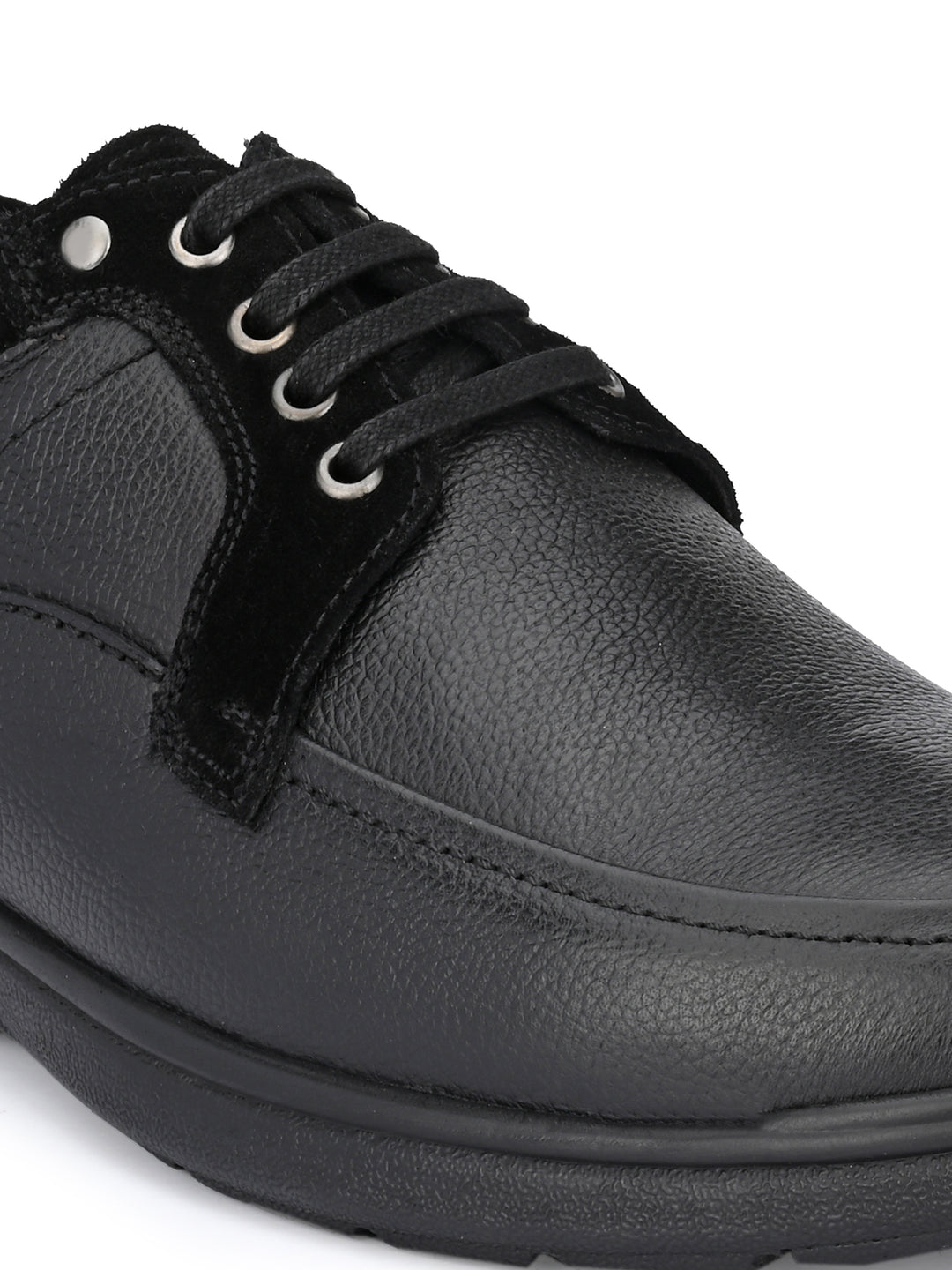 Men's Genuine Leather Lace up Casual Sneaker Shoe