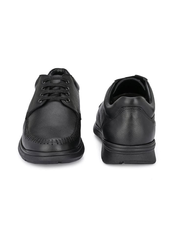 Men's Genuine Leather Lace up Casual Sneaker Shoe