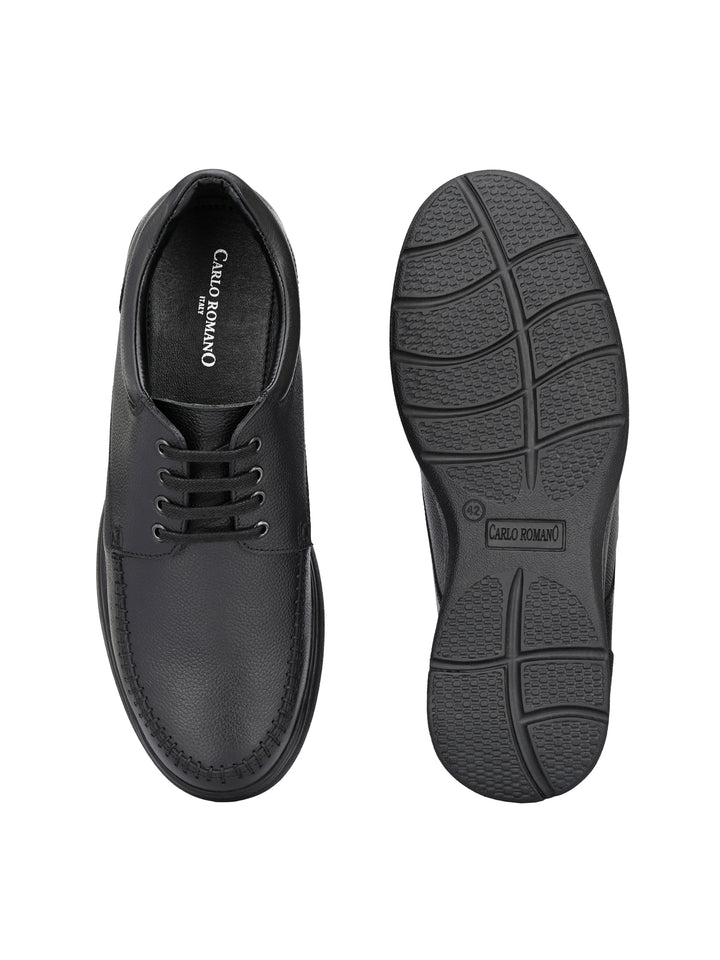 Men's Genuine Leather Lace up Casual Sneaker Shoe