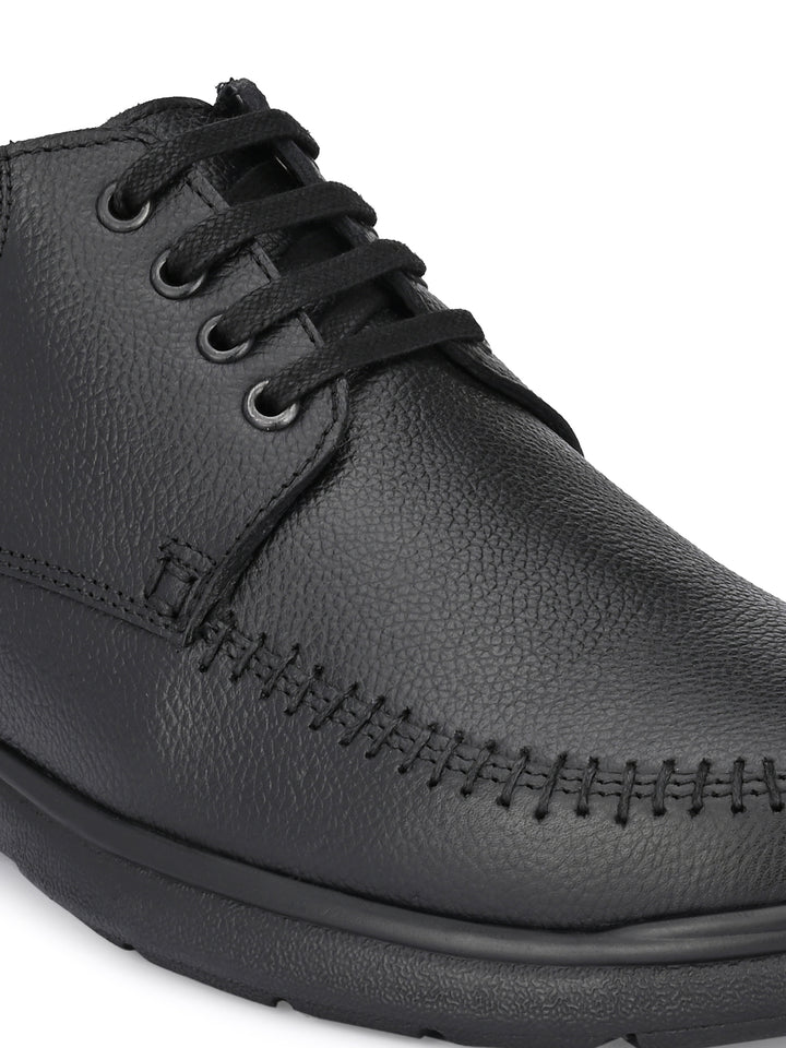 Men's Genuine Leather Lace up Casual Sneaker Shoe