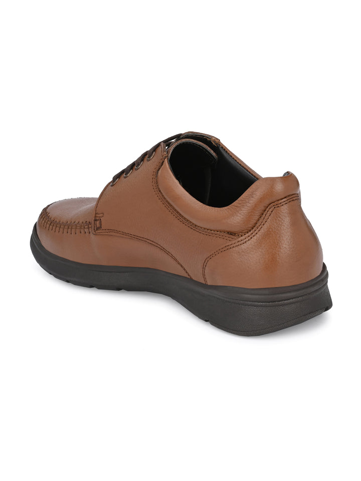 Men's Genuine Leather Lace up Casual Sneaker Shoe