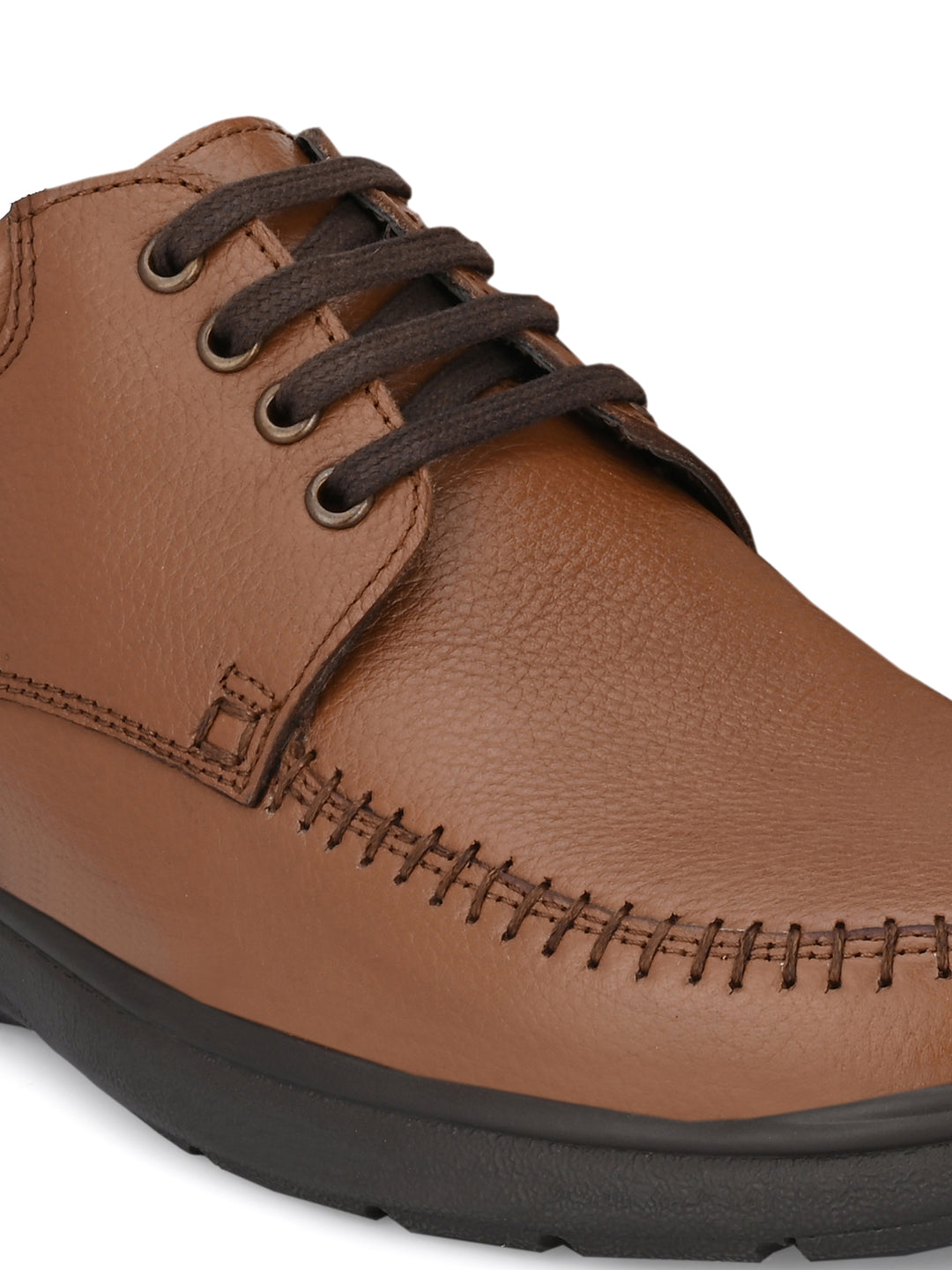 Men's Genuine Leather Lace up Casual Sneaker Shoe
