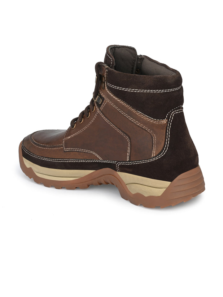 Men's Genuine Leather Lace Up Ankle Boot