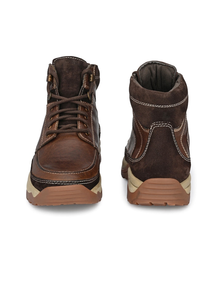 Men's Genuine Leather Lace Up Ankle Boot