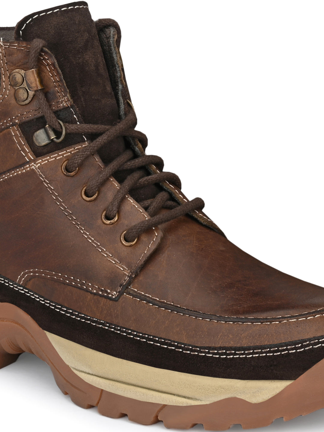 Men's Genuine Leather Lace Up Ankle Boot