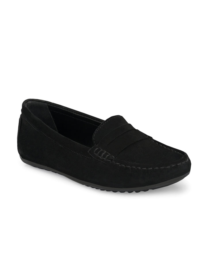 Women's Genuine Leather Slip on Casual Loafer