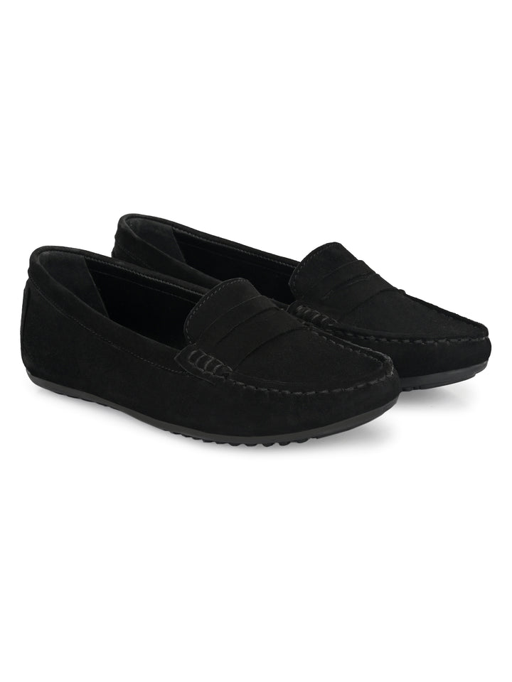 Women's Genuine Leather Slip on Casual Loafer