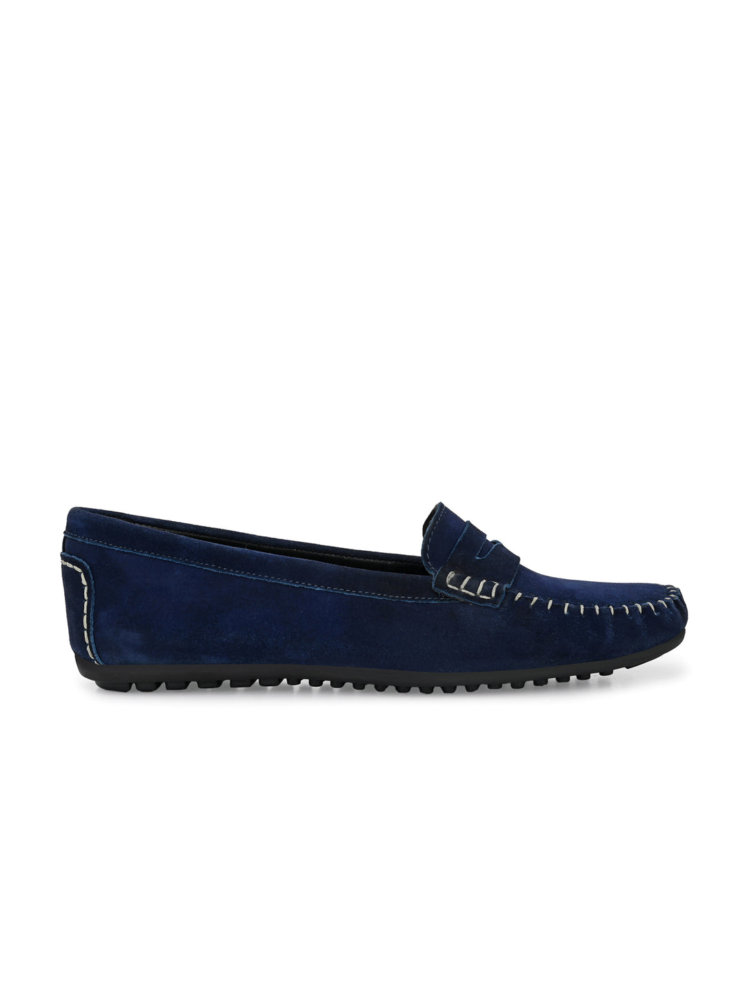 Women's Suede Leather Slip on Casual Loafer