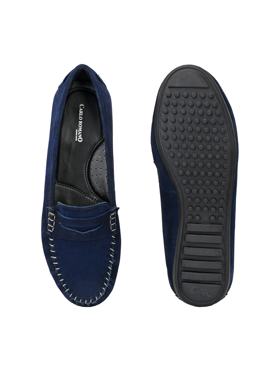 Women's Suede Leather Slip on Casual Loafer