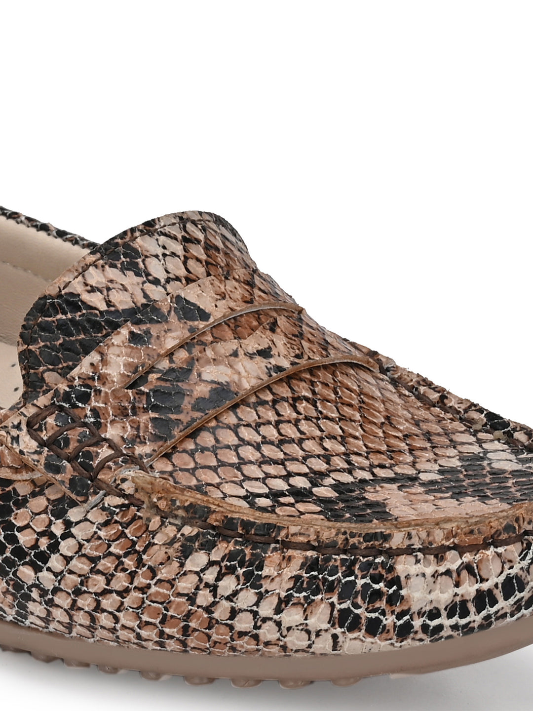 Women's Goat Leather Slip on Casual Loafer