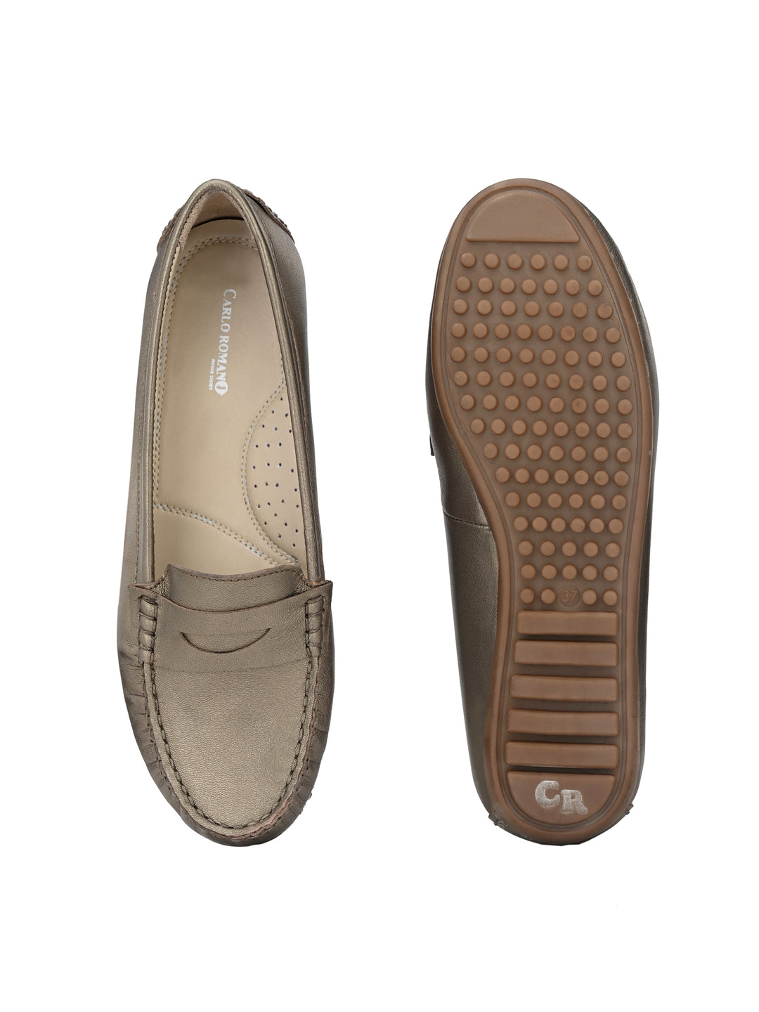 Women's Sheep Leather Slip on Casual Loafer