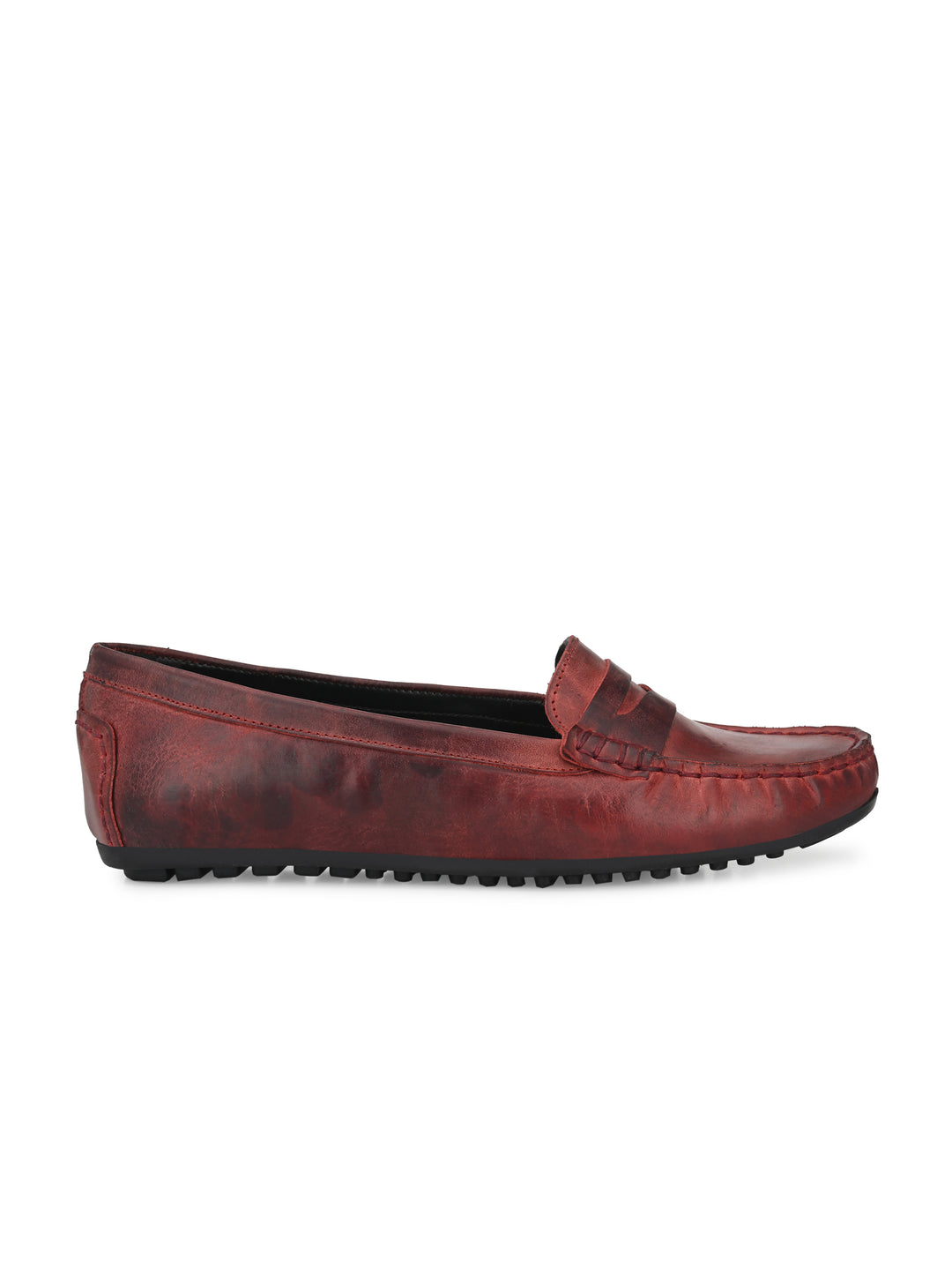 Women's Sheep Leather Slip on Casual Loafer