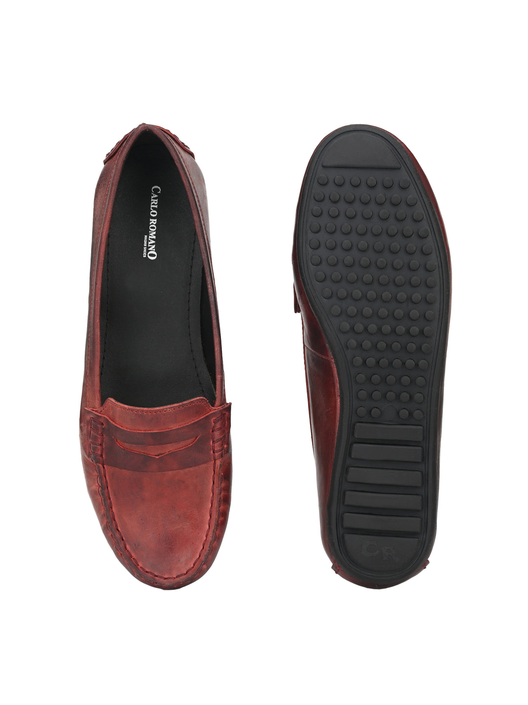 Women's Sheep Leather Slip on Casual Loafer