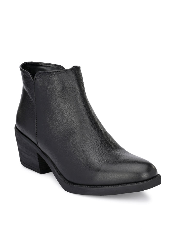 GENUINE LEATHER ANKLE BOOT