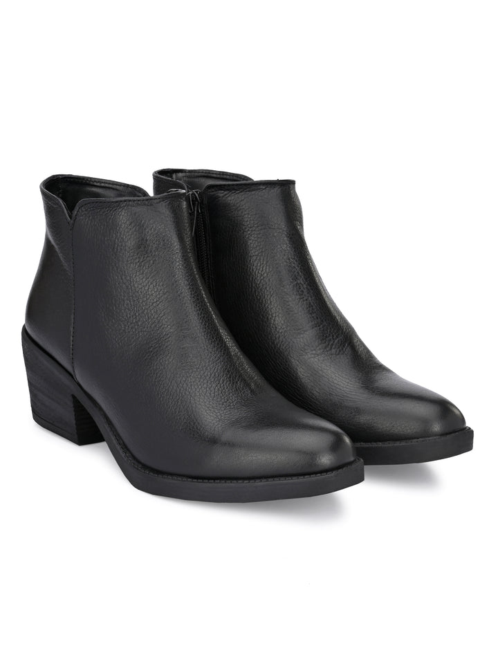 GENUINE LEATHER ANKLE BOOT
