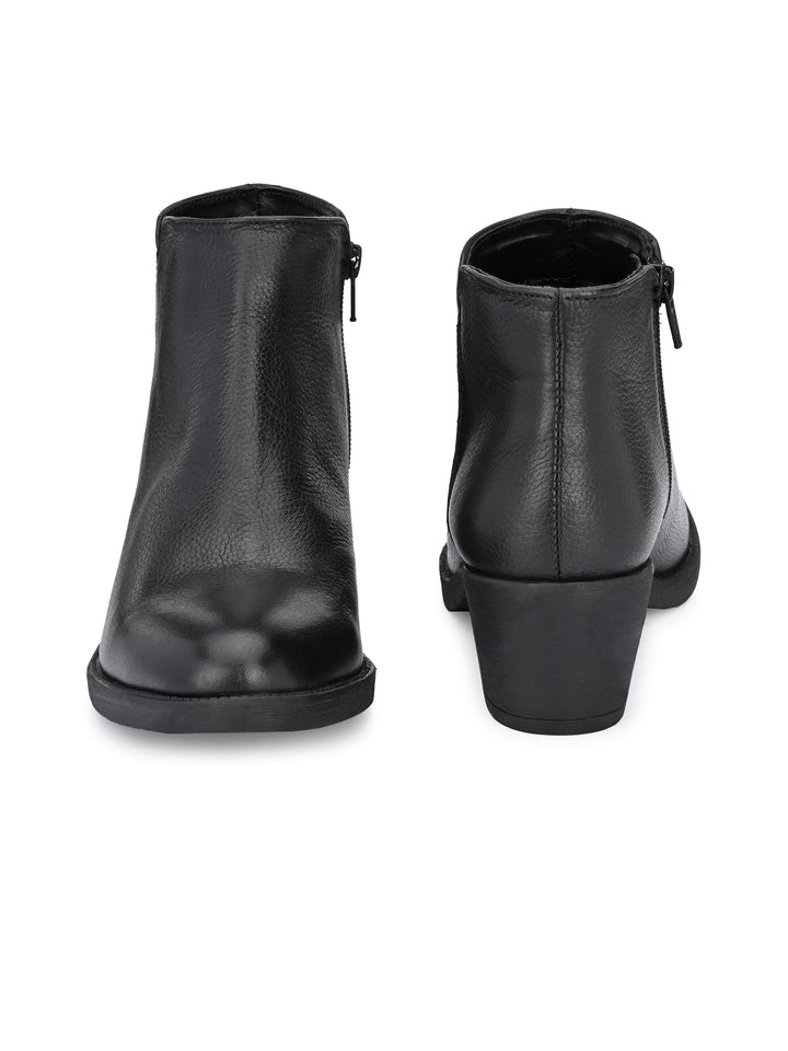 GENUINE LEATHER ANKLE BOOT