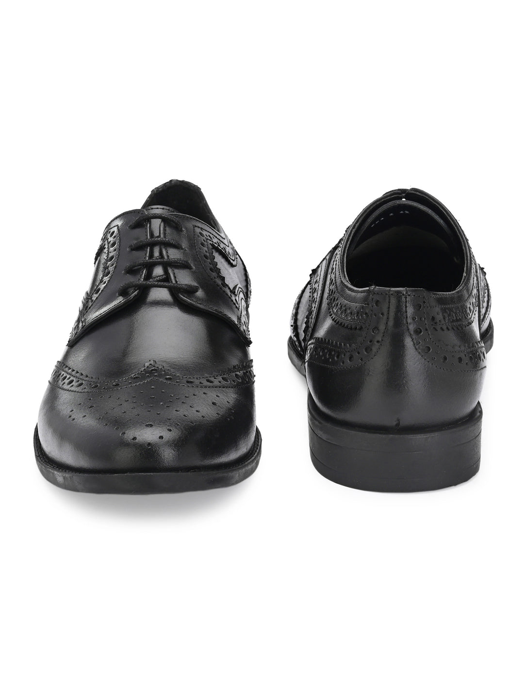 Men's Burnish Leather Lace up Formal Brogue Shoe