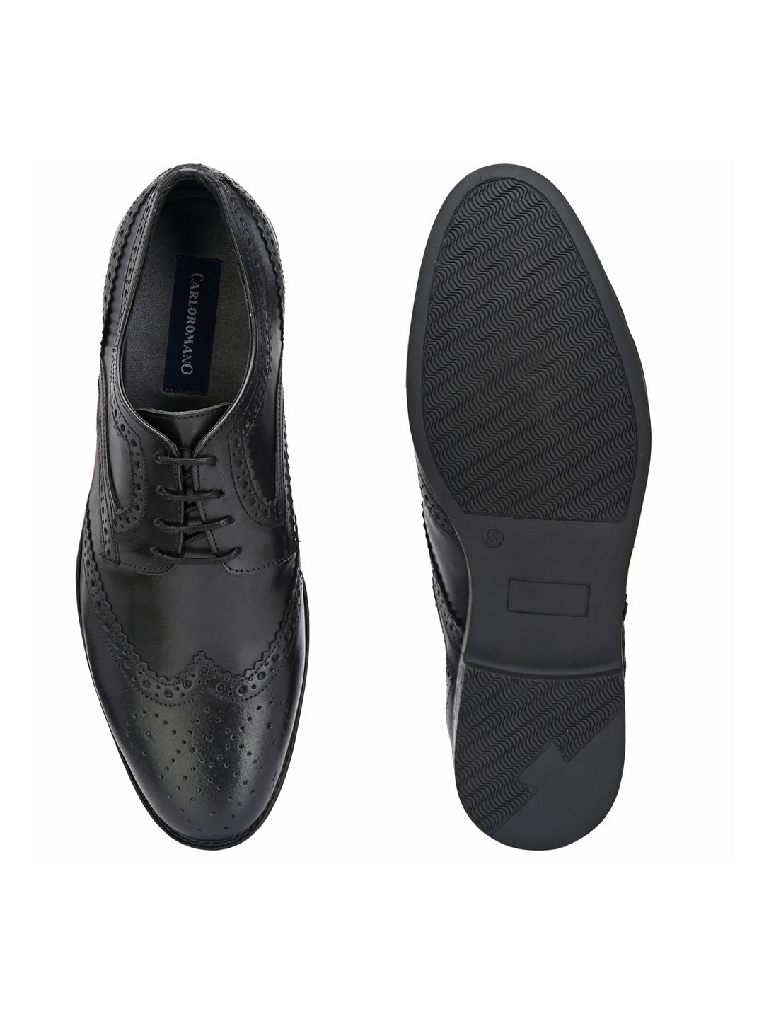 Men's Burnish Leather Lace up Formal Brogue Shoe