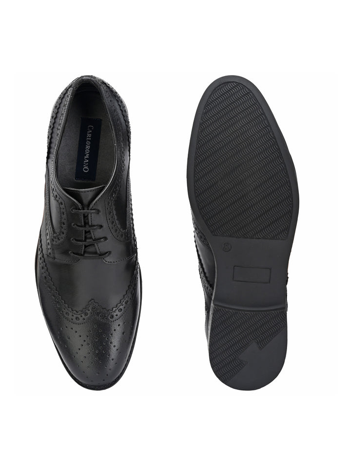 Men's Burnish Leather Lace up Formal Brogue Shoe