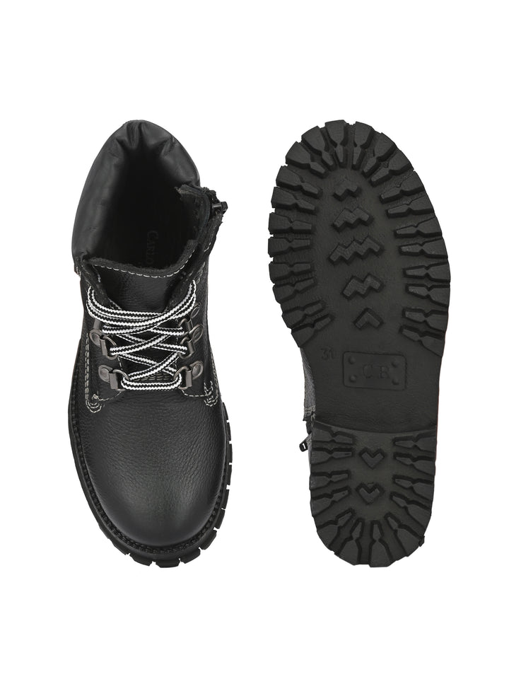 CARLO ROMANO by Wasan Shoes Boys/Girls Genuine Milled Leather Boot