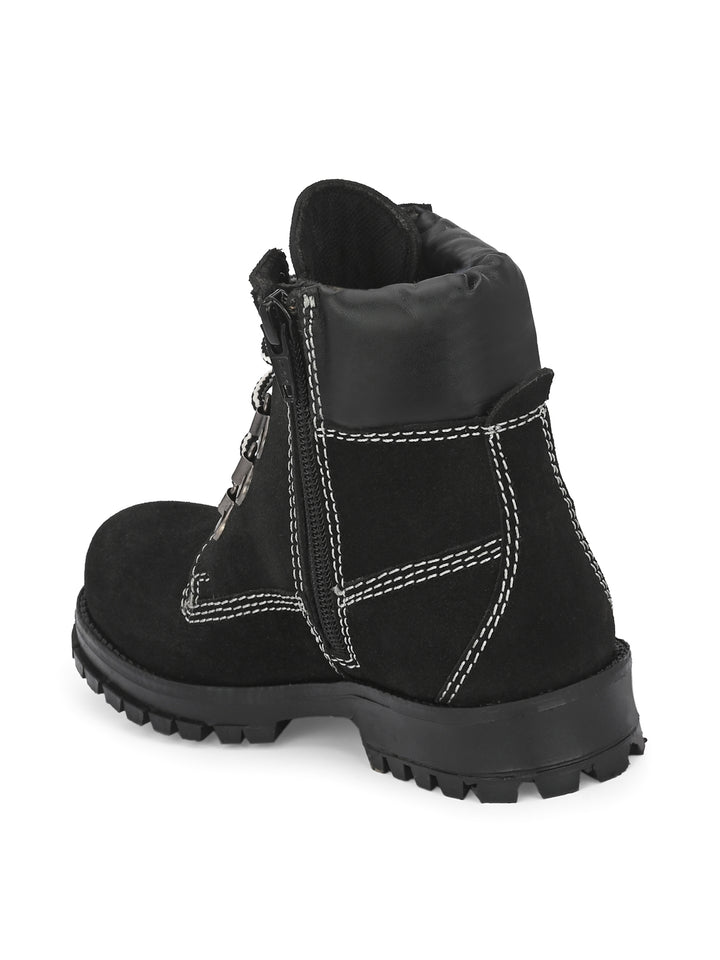 CARLO ROMANO by Wasan Shoes Boys/Girls Genuine Suede Leather Boot