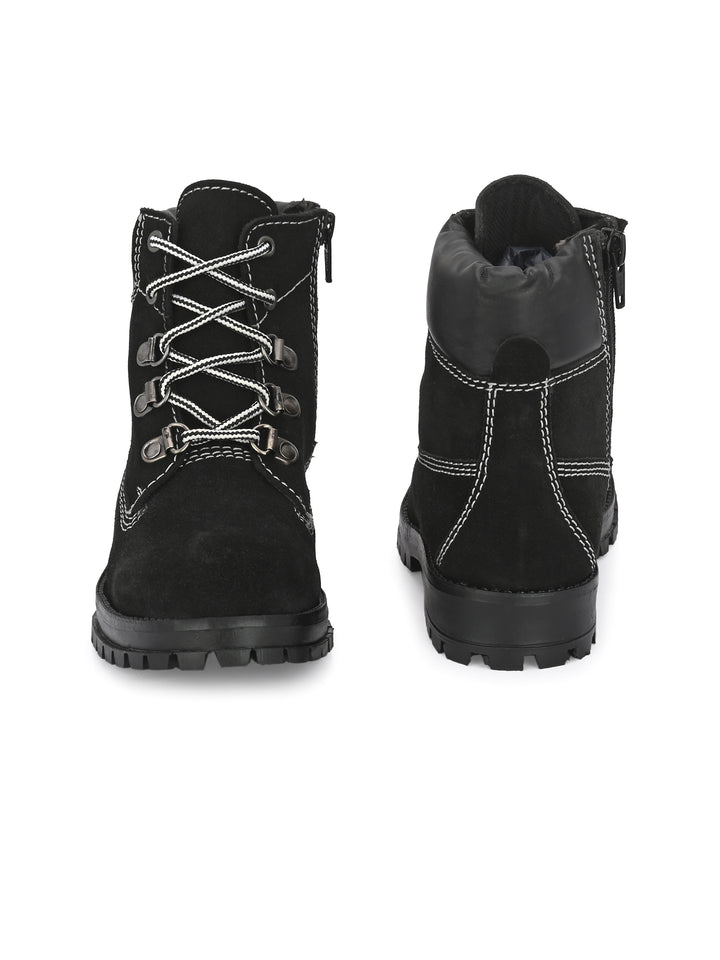 CARLO ROMANO by Wasan Shoes Boys/Girls Genuine Suede Leather Boot