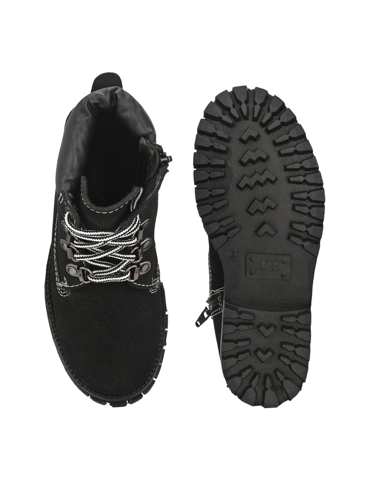 CARLO ROMANO by Wasan Shoes Boys/Girls Genuine Suede Leather Boot