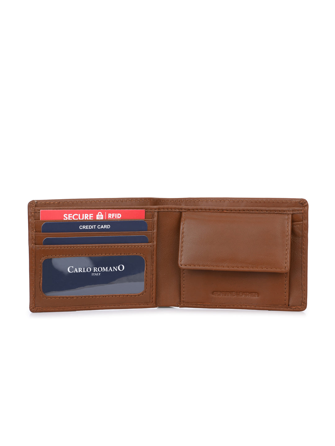 CARLO ROMANO BY WASAN SHOES GENUINE LEATHER / RFID SECURE WALLET