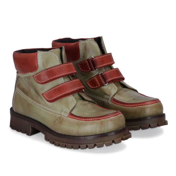 Burnish Leather Casual Boots for Boys/Girls