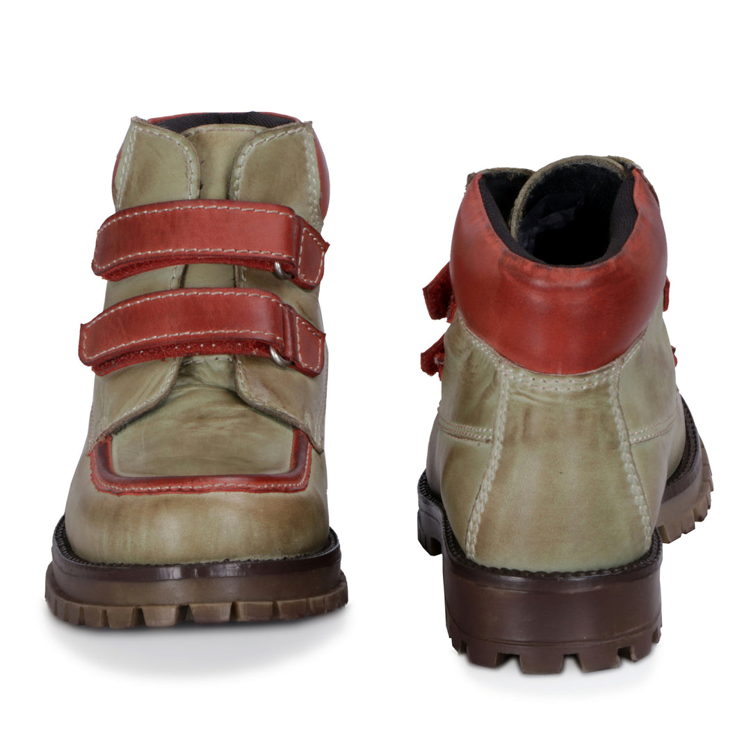 Burnish Leather Casual Boots for Boys/Girls