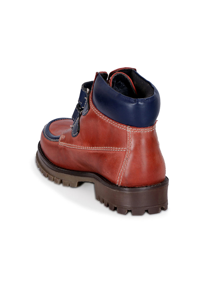 Burnish Leather Casual Boots for Boys/Girls
