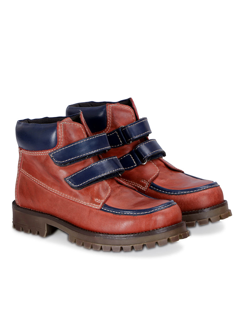 Burnish Leather Casual Boots for Boys/Girls
