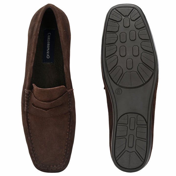 Men's Suede Leather Slip on Casual Loafer Moccasin