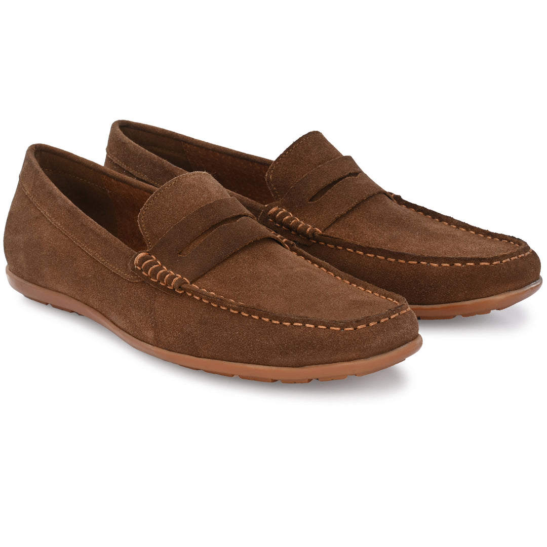 Men's Suede Leather Slip on Casual Loafer Moccasin