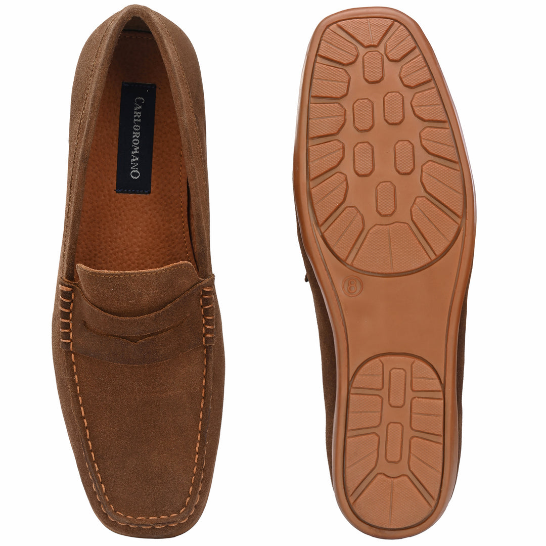 Men's Suede Leather Slip on Casual Loafer Moccasin