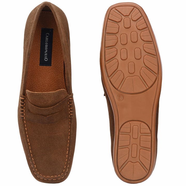 Men's Suede Leather Slip on Casual Loafer Moccasin