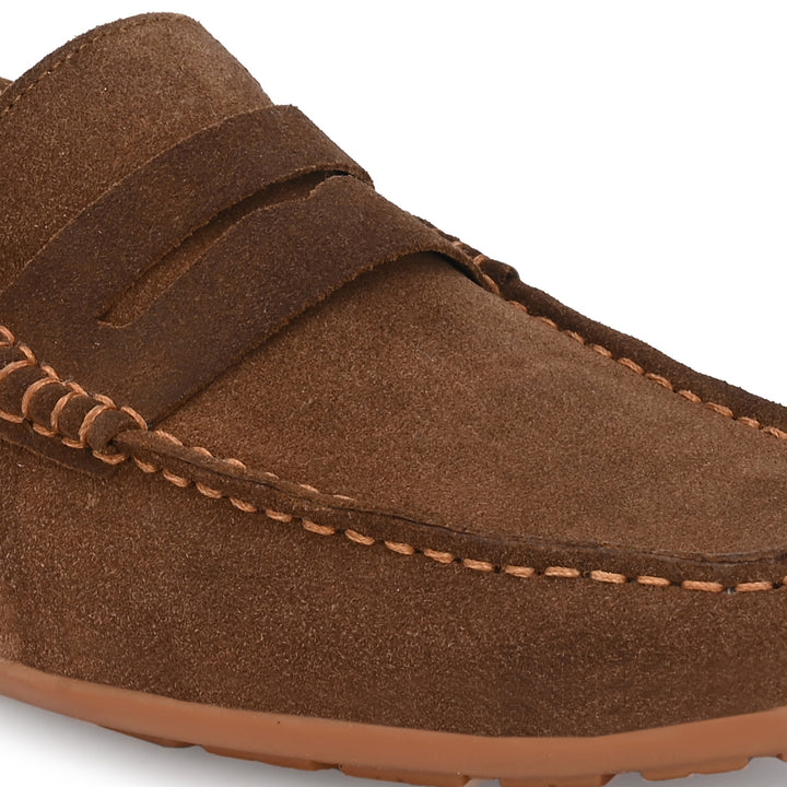 Men's Suede Leather Slip on Casual Loafer Moccasin