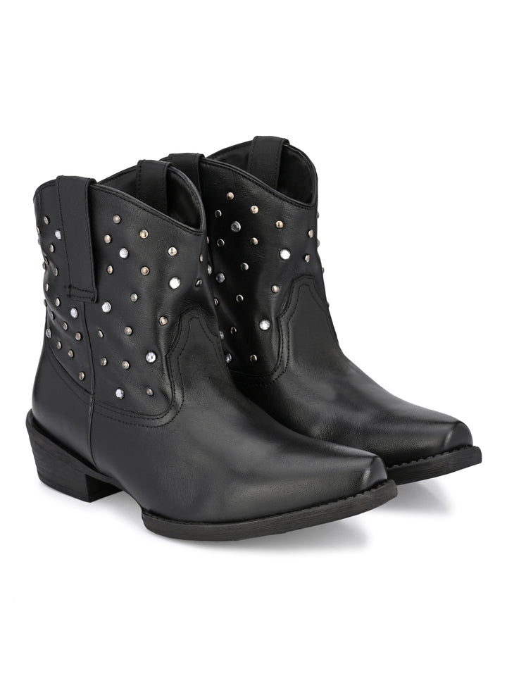 Women's Genuine Leather Half Ankle Boot